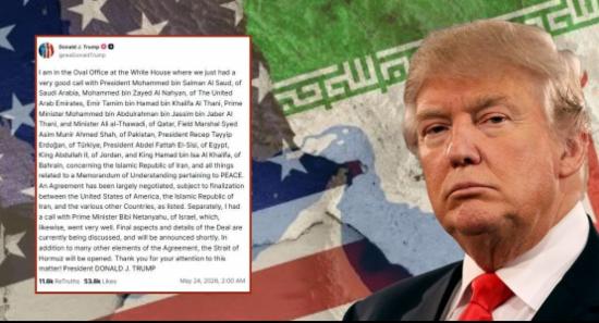 Trump Says Iran Agreement ‘Largely Negotiated’